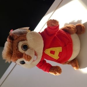TY Beanie Babies Alvin with Red Hoodie